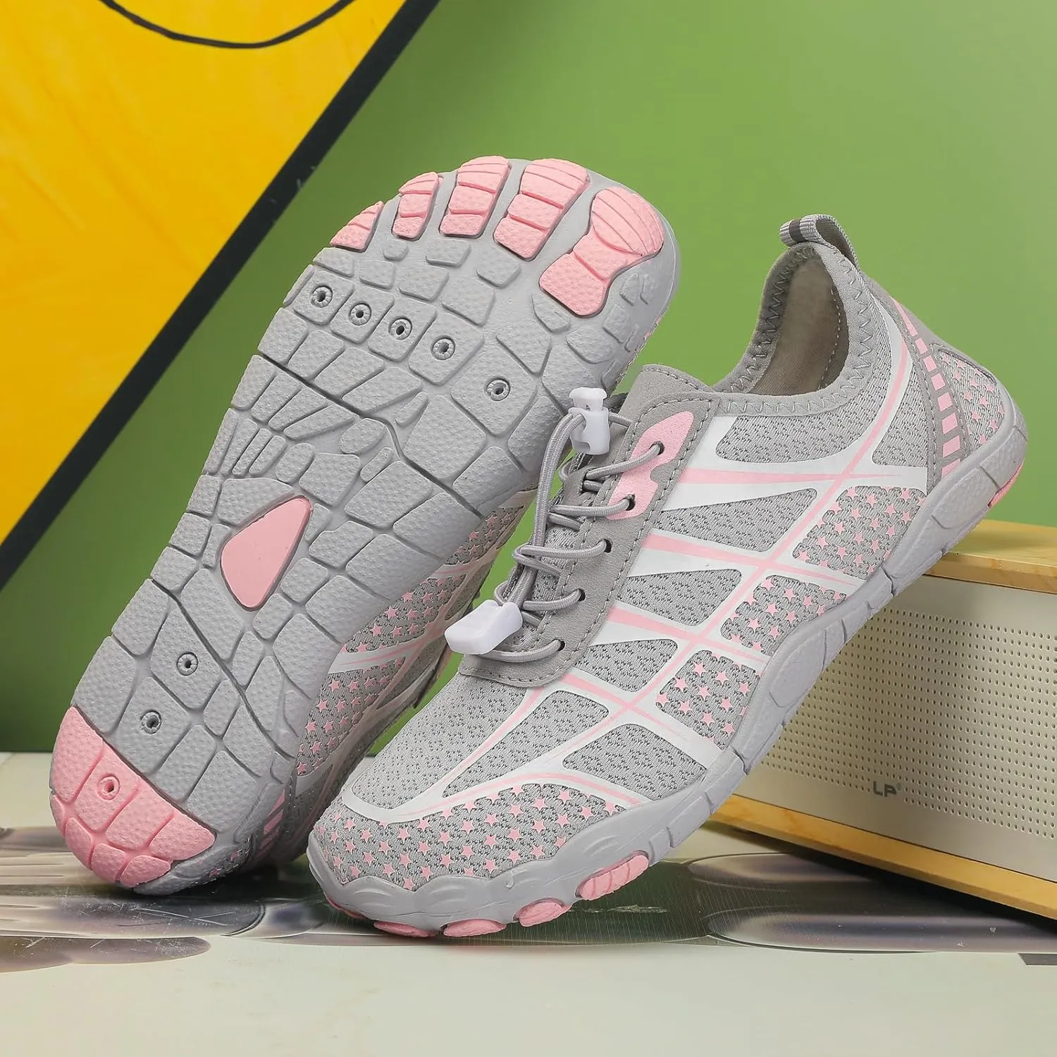 2025 New Hike Barefoot Shoes for Women Men,Outdoor Quick-Dry Swimming Trail Water Shoes,Non-Slip Water-Resistant Athletic Hiking Footwear,Wide Toe Box Comfortable Adjustable Grounded Footwear