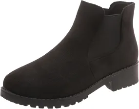Ankle Boots for Women Women's Chelsea Ankle Boots Round Toe Platform Booties Chunky Block Low Heel Booties Short Boots