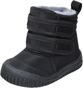 Insulated Snow Ankle Boots For Toddler Non Slip Plush Lined Winter Walking Shoes For Boy Platform Boots For Girl
