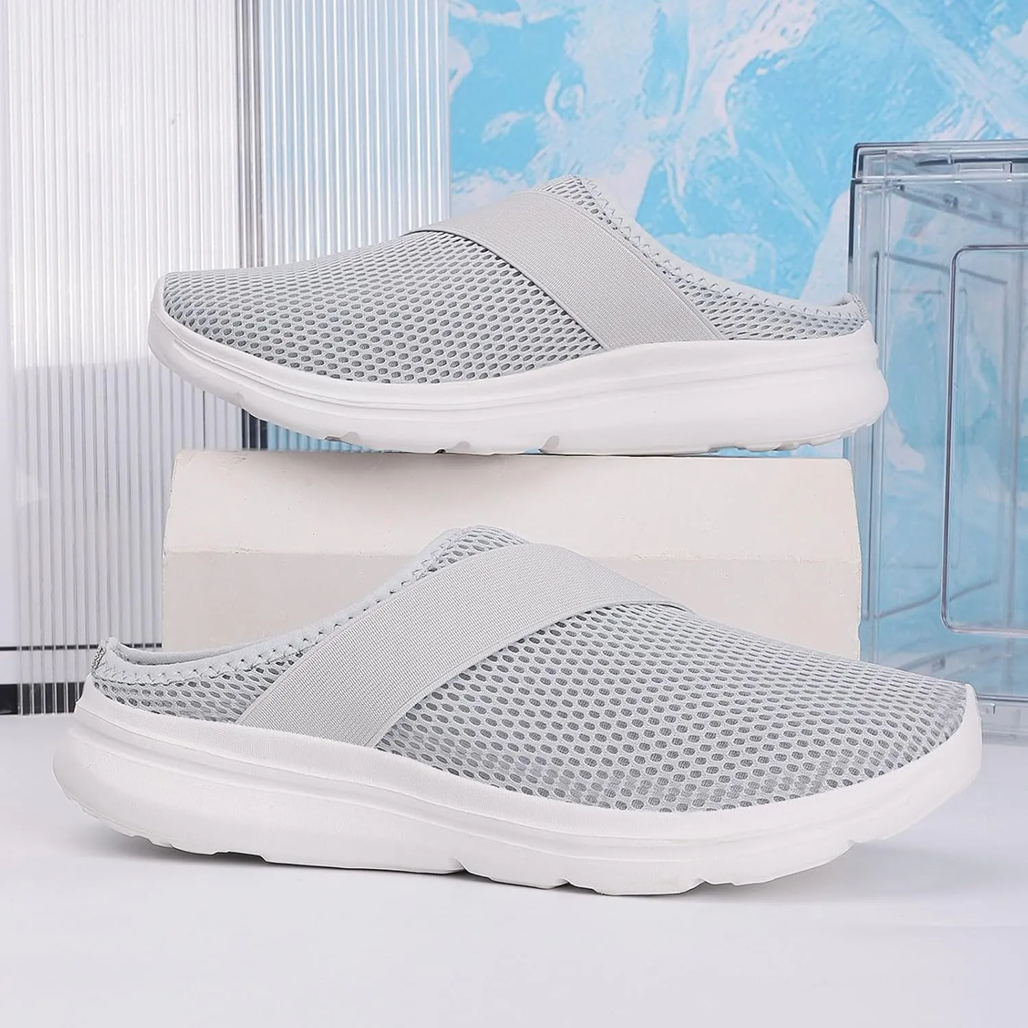 Mens Loafers & Slip-Ons Fashion Women's Shoes Breathable Slip On Mesh Outdoor Leisure Casual Sneakers