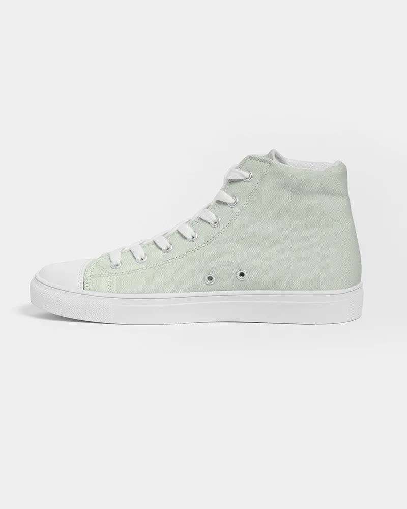 Pale Warm Green Men's High-top Canvas Sneakers | Men's | Bright Pale Warm Green | C5M0Y10K0