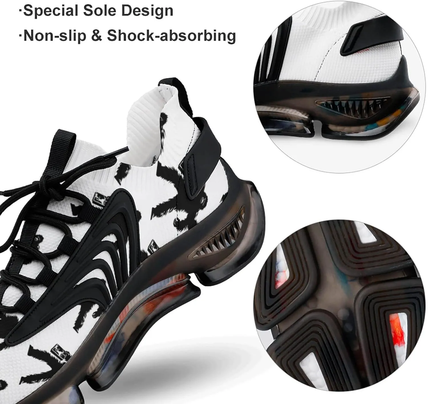 Sasquatch Bigfoot Party Mens Sneakers Running Shoes Lightweight Athletic Shoes for Jogging Walking Gym
