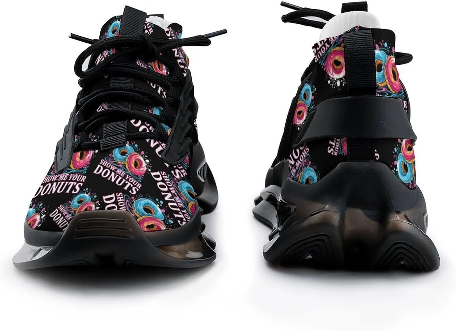 Show Me Your Donuts Mens Sneakers Running Shoes Lightweight Athletic Shoes for Jogging Walking Gym