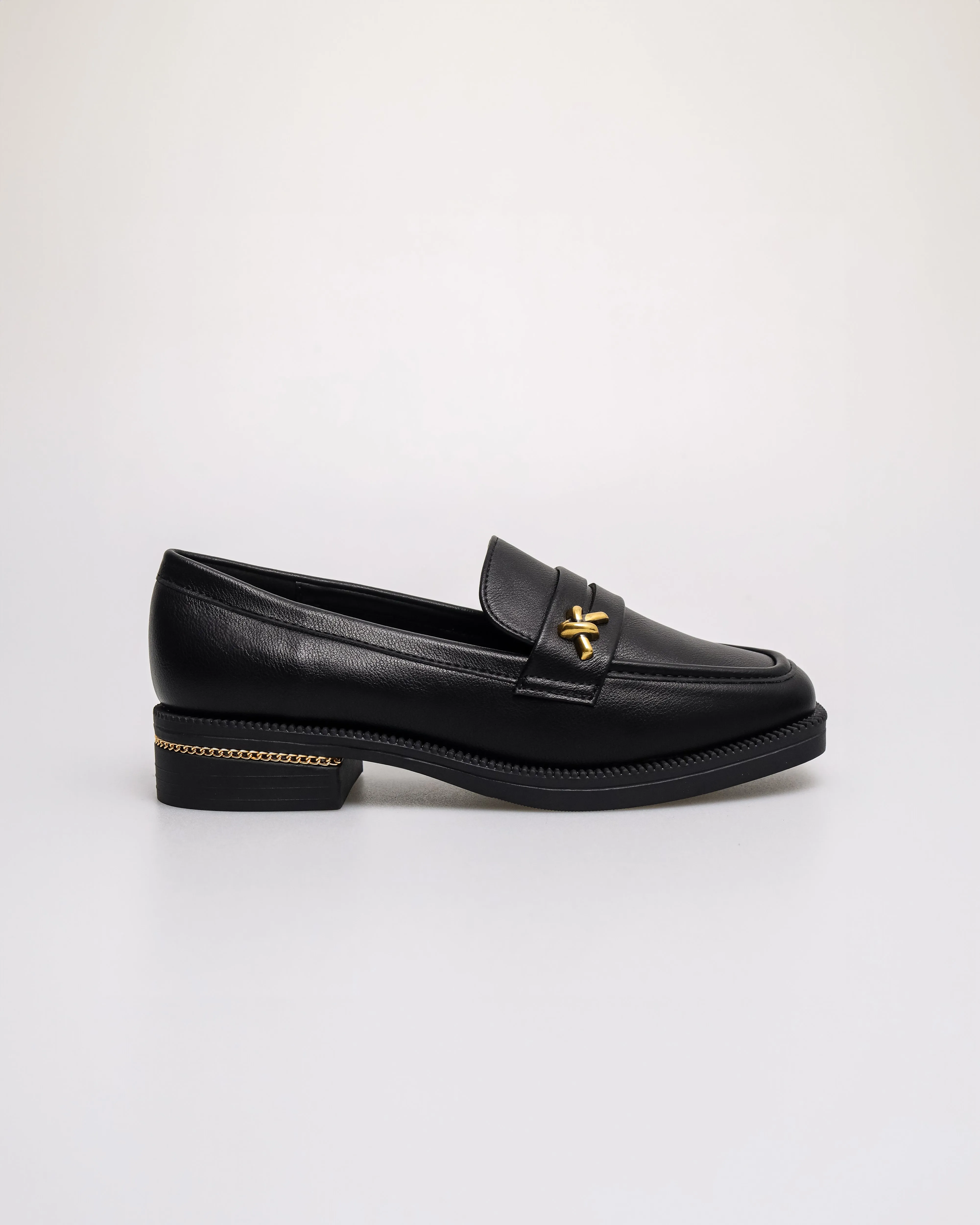 Tomaz FL078 Ladies Golden Chain Elegance Loafers