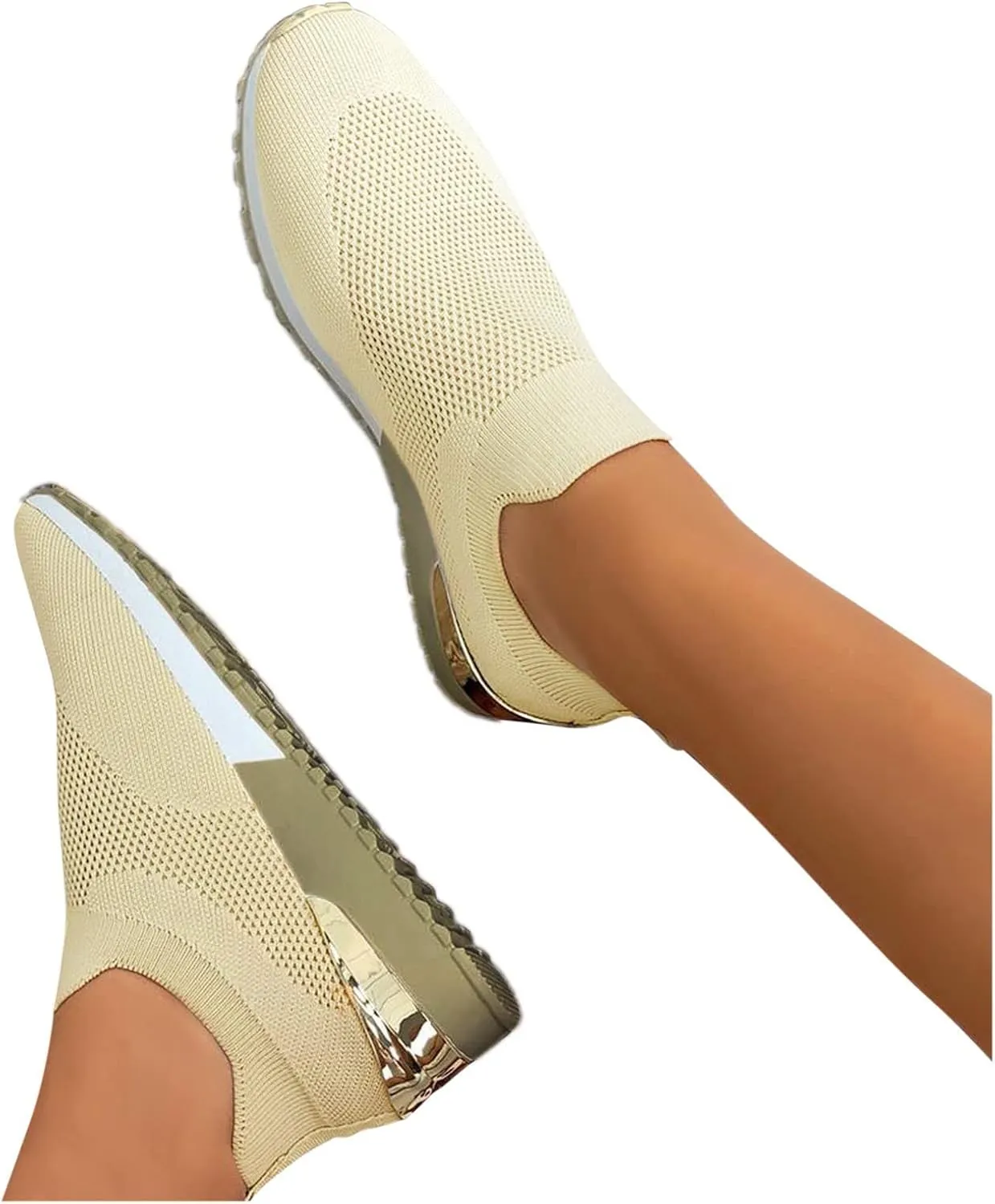 Women's Fashion Sneaker Non Slip Breathable Lightweight Comfortable Lace Up Black Running Shoes Loafers with Arch Support for Women White Leather Sneakers