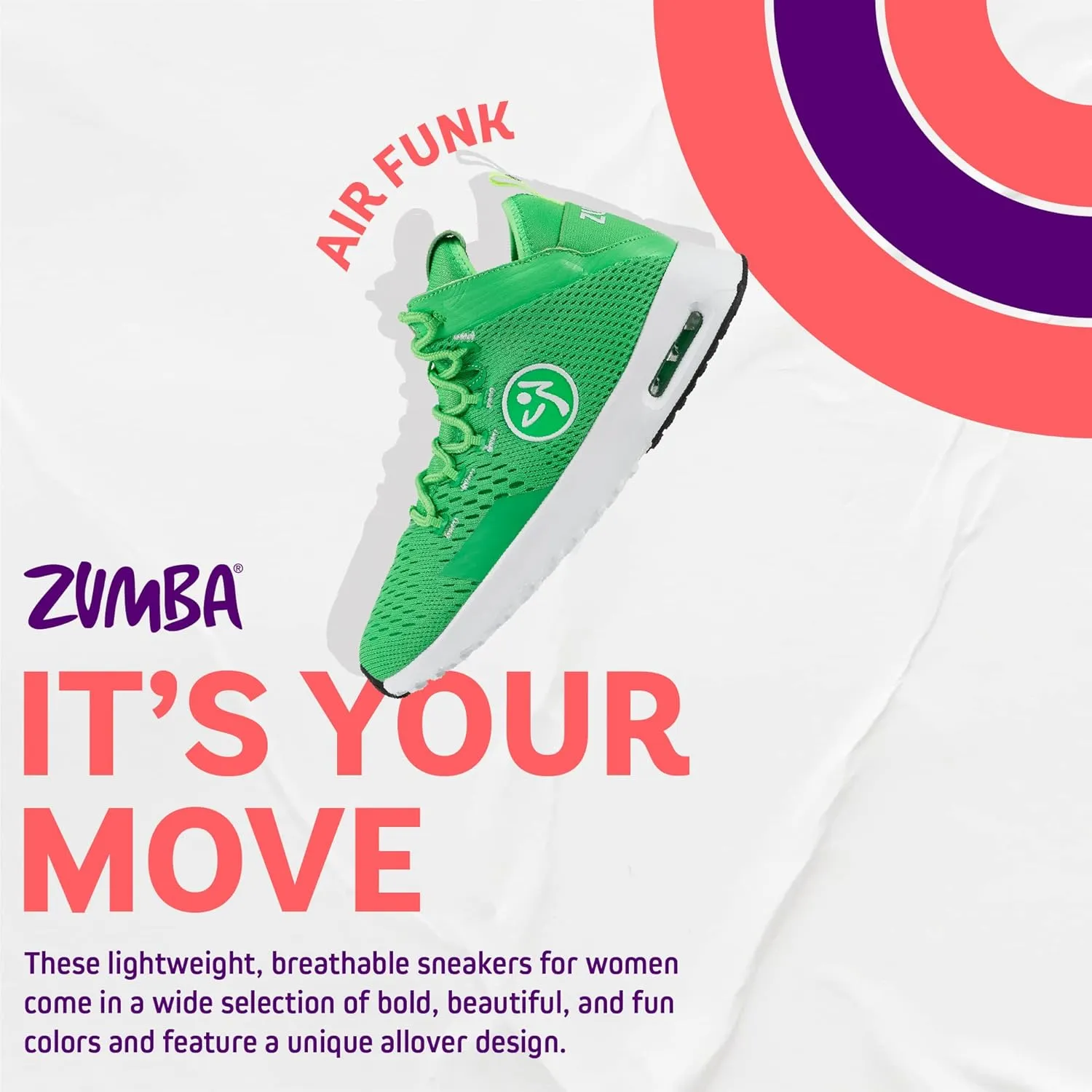 ZUMBA Women's Air Classic Remix High Top Shoes Dance Fitness Workout Sneakers Cross Trainer